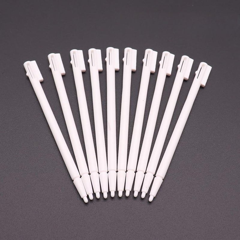LightFairy 10pcs Touch Screen Stylus Pen Replacement for Nintend DS NDS Game Console Plastic Stylus Pen (White) - Image 1
